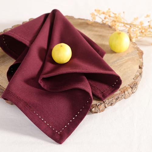 Servilletas de Tela 100% Algodón Set x12 18x18 pulg. miniatura 6