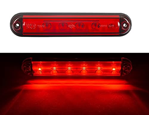 24/7 Auto 1 x feu de freinage court LED de troisième arrêt pour voiture, bus, camion, fourgon, châssis, camping-car