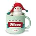 Hallmark 2016 Niece Hot Cocoa Mug and Marshmallow Snowman Christmas Ornament