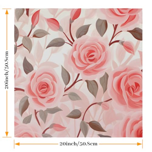 Servilletas de Tela Rosa Multicolor Set 6 50.5x50.5cm miniatura 2