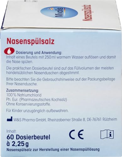 Nasenspülsalz Das Gesunde Plus, 1 x 60 Beutel Medizinprodukt