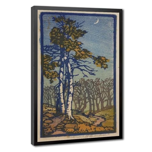 Poster Croissant de Lune Frances H. Gearhart toile avec cadre à suspendre pour mur nu