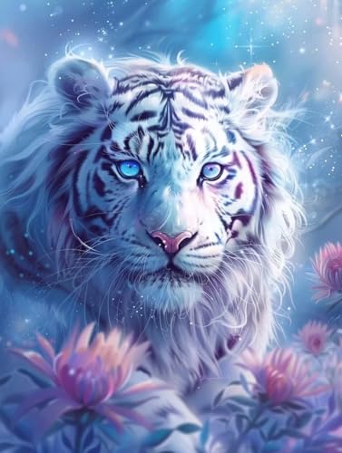 Peinture diamant adulte animaux pour décorer un grand salon moderne