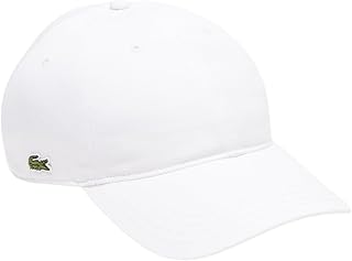 Lacoste Unisex-Adult Organic Side Logo Cotton Twill Cap