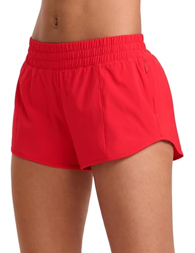 CRZ YOGA Low Waisted Running Shorts for Women 2.5' - Mesh Liner Quick Dry for Workout Sport Athletic...