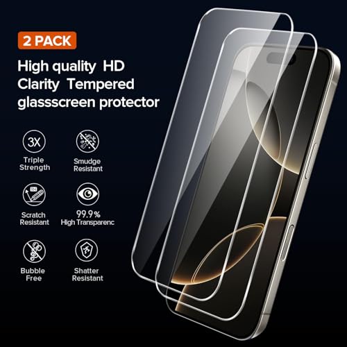 Image of ivoler 3-in-1 Case for iPhone 16 Pro 6.3 inch,Titanium Gray