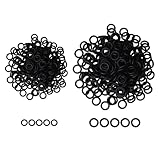 TRUSCEND Fishing Downriggers Wacky Rigging Soft Plastic Worms or Rubber Fishing Worms Perfect for Bass Fishing-300Pcs Rings for 3