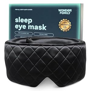 100% Silk Sleep Mask for Men and Women – Luxurious Mulberry Silk Eye Mask for Sleeping – Eye Sleep Mask Blackout Alternative to Eye Masks for Sleep Masks – Blindfold for Sleeping Mask – Blackout Mask