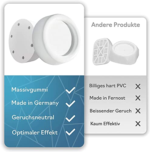 Plemont Universal Schwingungsdämpfer MADE IN GERMANY für Waschmaschinen & Trockner - anti Vibrationsdämpfer - Ersatzteile, Zubehör für Bosch, Privileg, AEG, Siemens - Vibration Dämpfer Pads – Bild 4