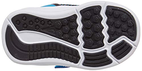 image for Nike Baby Kids Downshifter 9 Velcro Running Shoe, Black/White-Laser Bl
