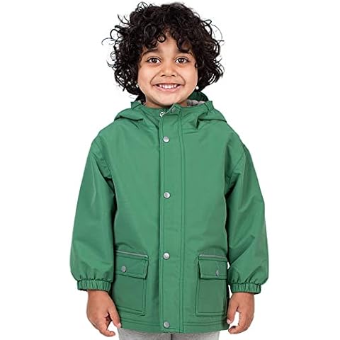 JAN & JUL Toddler Rain Jacket for Boys and Girls, Waterproof (Fern Green, 2T) Cover