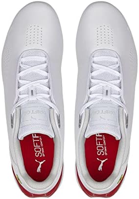 PUMA Men's SCUDERIA FERRARI DRIFT CAT DECIMA Sneaker, Puma White-Rosso Corsa, 9.5 | Image 3