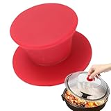 Topfdeckelknopf aus Silikon, Topfdeckelknopf aus Silikon, Verbrühungsschutz - Verbrühungsschutz...