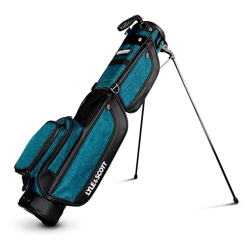 Lyle & Scott Gleneagle Golf Bag - Lightweight Golf Bags for Men with 3 Way Full Length Divider, Insulated Cool Pocket, Durable Handle, Retractable Stand, Padded Strap - Golf Stand Bag