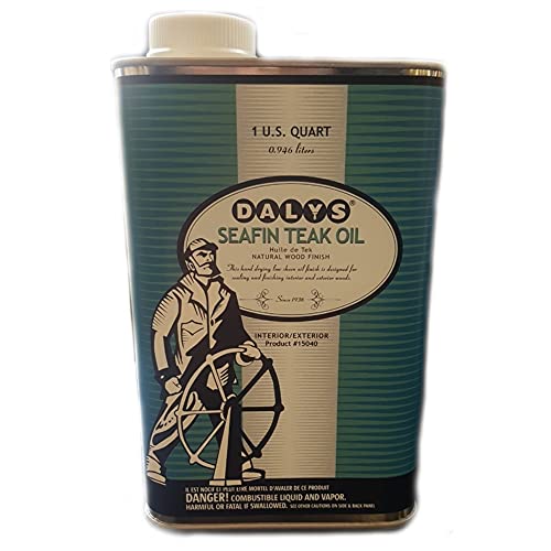 DALY'S Wood Finishing Products Seafin Teak Oil, 1 Quart, Clear, Quart