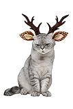 Cultofmoon Dog and Cat Reindeer Antlers Xmas Hat Pet Headbands Christmas Accessories Holiday Costume