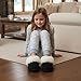 GIWONET Kids Slippers Girls Boys Faux Fur House Slippers Fuzzy Indoor Shoes Warm Memory Foam Soft Plush Bedroom Slides,Black