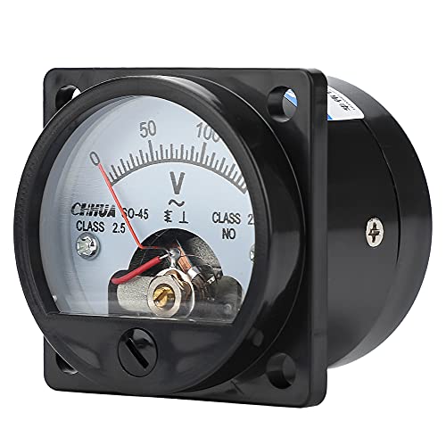Image of Analog Voltmeter SO-45 AC0-150V Circular Panel Meter Volt Meter Gauge Voltage Tester for Shipping Circuit Testing Mechanical Equipment