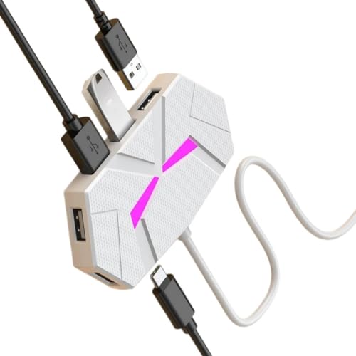 USB 2.0 スプリッター 7ポート USB アダプター 高速で安定したデータ転送 シールドケーブル タイプCポート充電