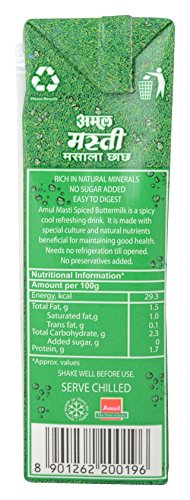 Image of Amul Butter Milk - Masti Spiced, 200Ml Tetra Pack, Liquid