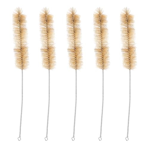 SEWACC 10 Piezas Cepillos de Limpieza para Tubos de Ensayo Nylon Cerdas Suaves Duraderas con Mango Bucle para Laboratorio Química