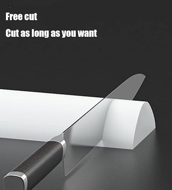 Silicone Floor Seal,Wet Room Bathroom Wet and Dry Separation Sealing Strips,Waterproof Self-Adhesive and Bendable Waterproof Strip(Size:100cm,Color:clear)