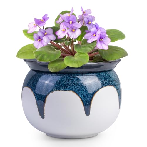 African Violet Pots, 6 inch Ceramic Easy Self...
