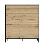 Pieds abs noir GAMI Commode 4 Tiroirs Mimizan Chêne Helvezia