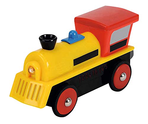 Eichhorn 1885 100001301 - Bahn, E-Lok 10,5 cm, mit 4-Radantrieb und vier Funktionen, inkl. Batterien 60 min. Laufzeit