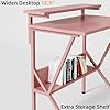 Amazon.com: COTUBLR Small Desk, 27.5 Inch Small Computer Desk for ...