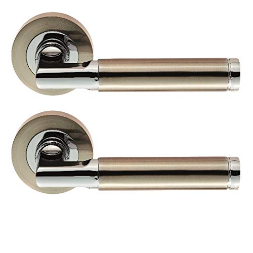 Carlisle Brass UDP006SNCP/INTB Belas-Verriegelungsset, ultimatives Tür-Set, Nickel, satiniert/poliertes Chrom