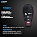 ECCPP M3N5WY783X IYZ-C01C Replacement for Uncut 433MHz Keyless Entry Remote Control Car Key Fob for C hrysler 300/ for D odge Challenger Charger Durango Magnum/for J eep Grand Cherokee (Pack of 1)