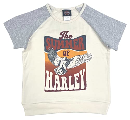 T-shirt Harley-Davidson fille en tricot doux et respirant manches courtes