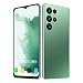Produktbild Intelligentes Telefon, entsperrt, Gesichtserkennung Dual Sim Typ C Ladung F / 1,8 Öffnung Smartphone HD 7,3 Zoll (17,3 cm) für Spiele (grün)