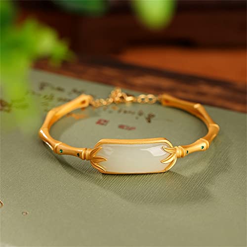 Pulsera de jade hetiano retro para mujer con diseño elegante 2