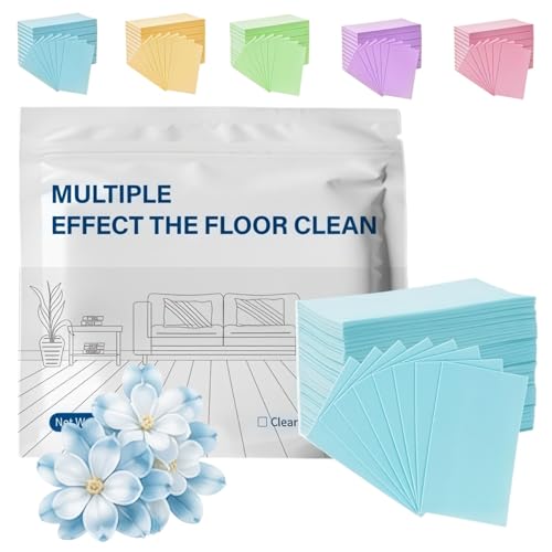 Multiple Effect The Floor Clean and Multi-Effect Floor Cleaning Sheets for Home Kitchen Mopping, Tile Wood Laminate Hard Surface Cleaning Pack, Convenient Daily Maintenance (30Pcs, Blue)
