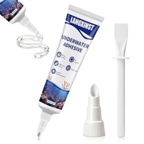 Aquarium Safe Silicone Aquarium Silicone Transparent Underwater Sealant Waterproof Strong Adhesion Excellent Flexibility Suitable for Underwater bonding in Aquariums (120ml)