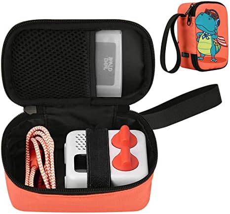 Beautyflier Travel Case for Yoto Mini Kids Audio Music Player Dinosaur Pattern Holder Bag for Yoto Mini Case Children Speaker Plays Audiobook Cards Case (Case Only)