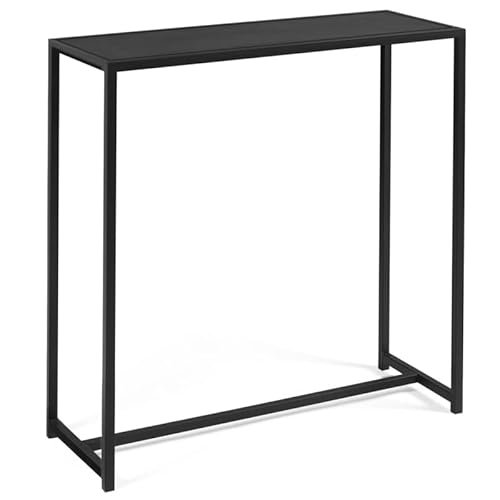 IDMarket - Console Davis in metallo Nero opaco