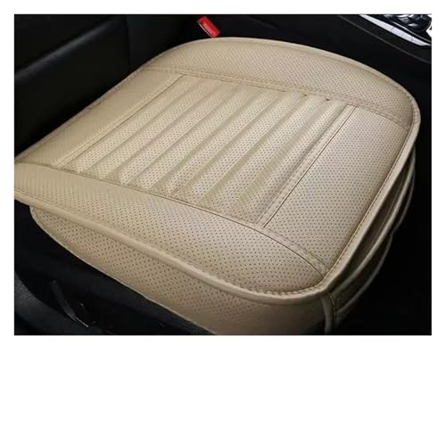 Housse de siège voiture universelle beige en PU haut de gamme