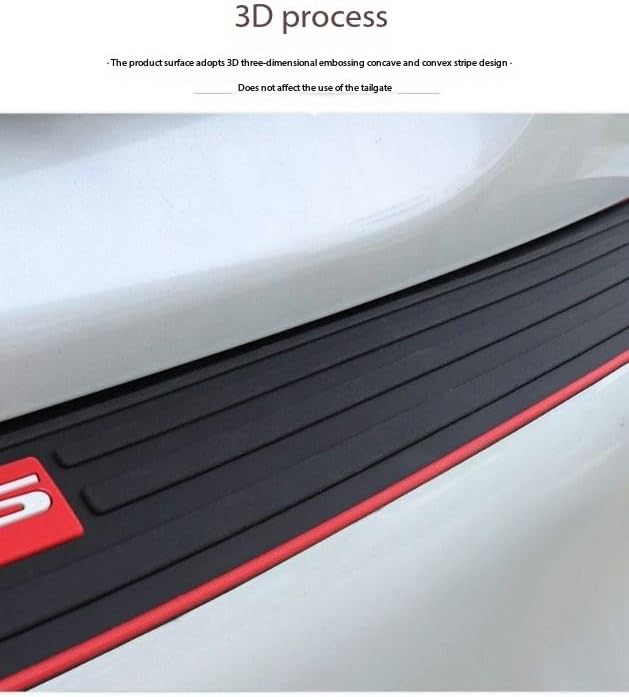 Car Rear Bumper Protector Guard for Toyota Corolla Hatchback,Rubber Trunk Door Entry Guards with Strong Adhesive Anti Scratch Exterior Accessories,A