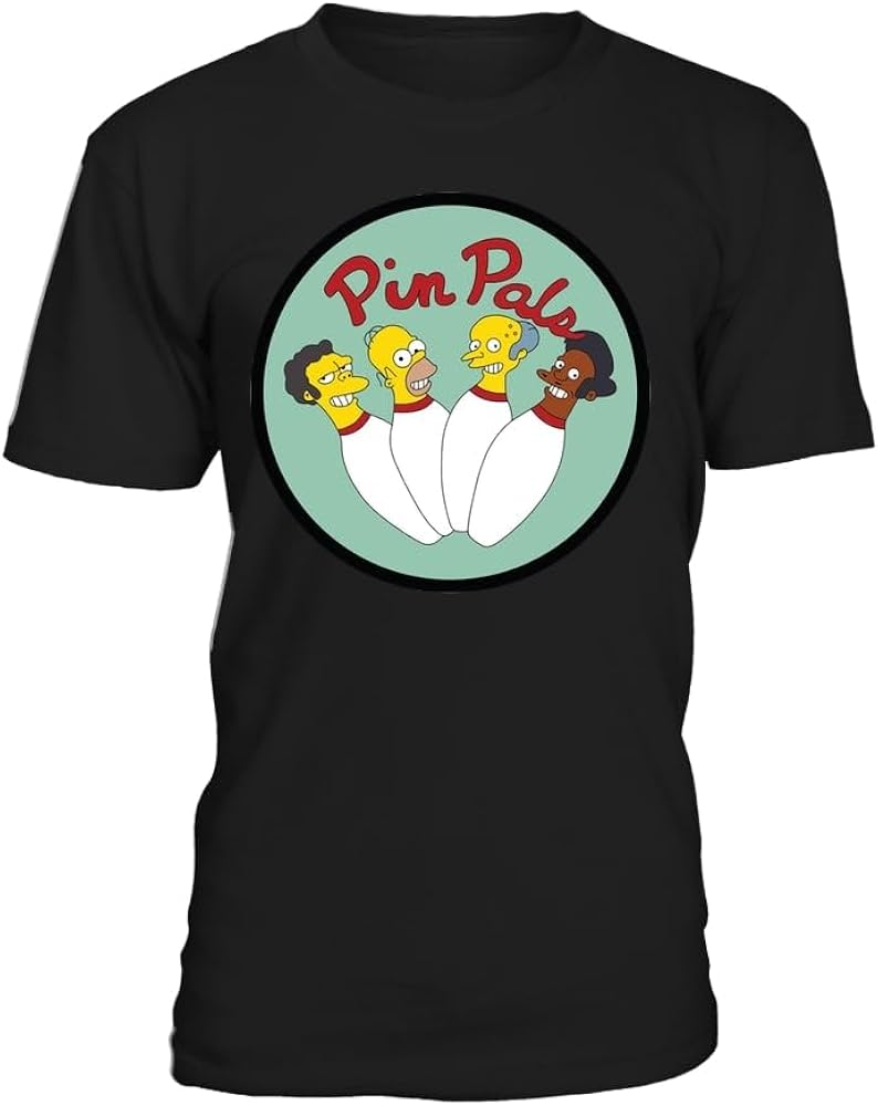 Pin Pals Logo Homer Simpson Pin Pals Bowling Shirt, Simpsons