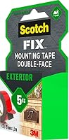 Scotch-Fix Doppelseitiges Montageband für Außenbereiche - 1 Rolle (19 mm x 1,5 m) - Hält bis zu 5 kg - Dauerhafte Klebekraft auf Metall, Holz, Acryl – Ansicht 5
