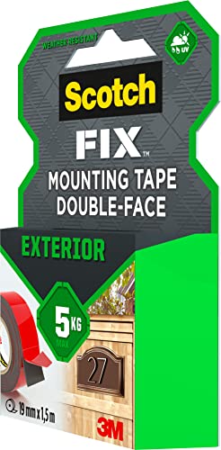Scotch Fix Ruban de Fixation pour Extérieur - 19 mm x 1,5m, 1 Rouleau (L'emballage peut varier) – vue 5