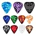 Gitarren- und Bass-Picks, Bulk-Gitarren-Picks | 10 Stück mehrfarbige Gitarrenplektren, tragbare Fingerplektren - E-Gitarren-Plektrum, Bunte Gitarren-Plektren mit Plektrum-Halter für Halter günstig Kaufen-Gitarren- und Bass-Picks, Bulk-Gitarren-Picks | 10 Stück mehrfarbige Gitarrenplektren, tragbare Fingerplektren - E-Gitarren-Plektrum, Bunte Gitarren-Plektren mit Plektrum-Halter für