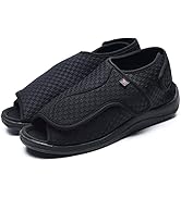 JBTNBX Women 's Diabetic Shoes Adjustable Open Toe Extra Wide Width Breathable Summer Sandals Sli...