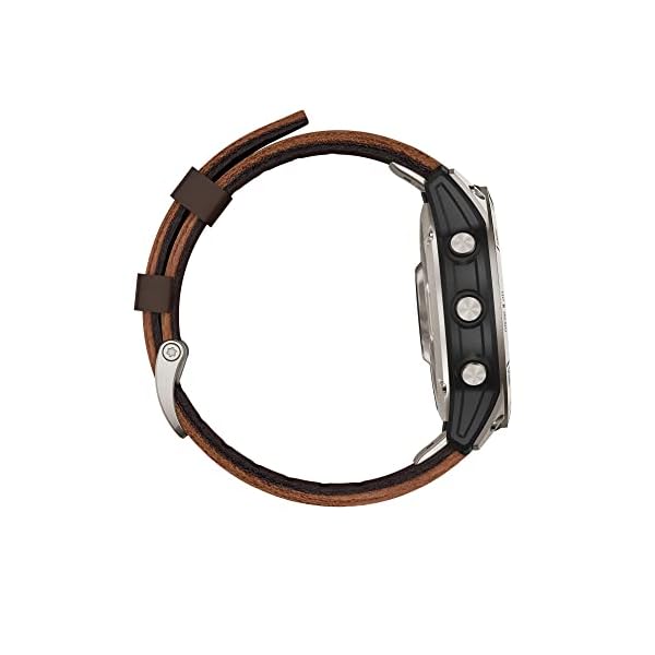 Garmin D2™ Mach 1, Touchscreen Aviator Smartwatch with GPS Moving Map, Aviation Weather, Health and Wellness Features and More, Oxford Brown Leather Band - Image 8