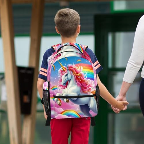 Sac à dos grand volume pour adolescent avec kit trousse scolaire licorne