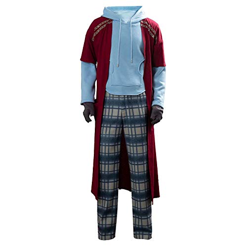 Amatop Thor Costume Cosplay Casual Sweat À Capuche Pantalon Long Costume Halloween Costume Cosplay Super Hero Fat Hommes Perruque Cheveux Costume Cosplay Ensemble Cover