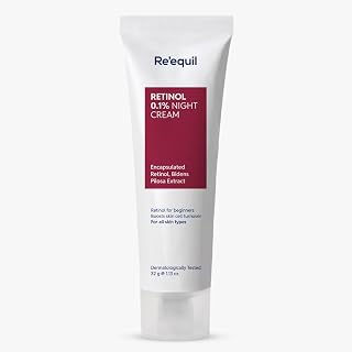 RE' EQUIL 0.1% Retinol Night Cream | Repairs Wrinkles & Fine Lines | Improves Skin Firmness | Beginner Friendly | All Skin Price In India